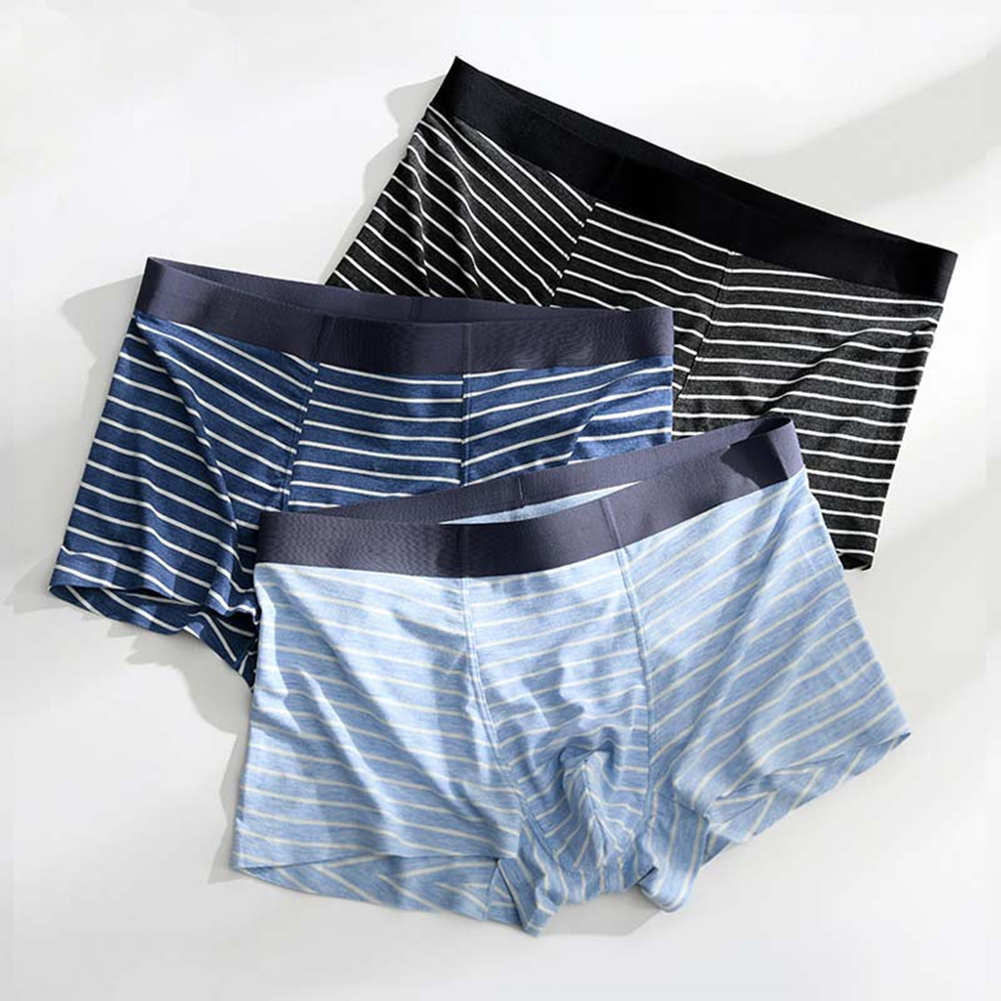 Boxer Shorts Modal - Bóxers de hombre a rayas suaves,