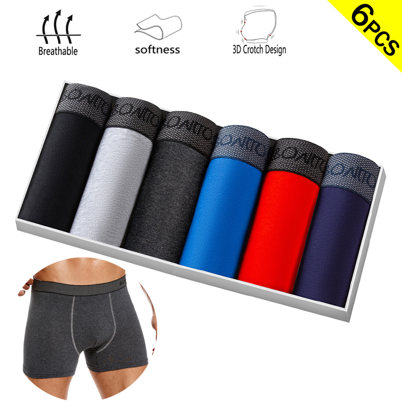 6 unids/pack calzoncillos Boxe - Boxer Shorts Modal reseña y precio